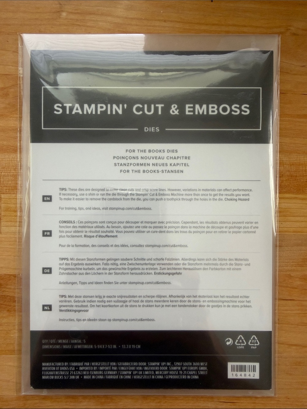 Retired Stampin’ Up! For the Books Dies-NEW